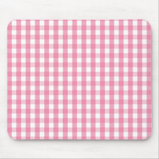 Mousepad Padrão de Verificação de Gingham Rosa