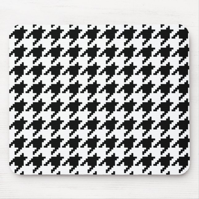 Mousepad Padrão de verificação de houndstooth de pixel de 8 (Frente)