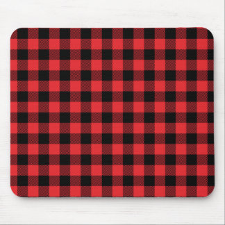 Mousepad Padrão de Verificação do Flannel Buffalo Vermelho