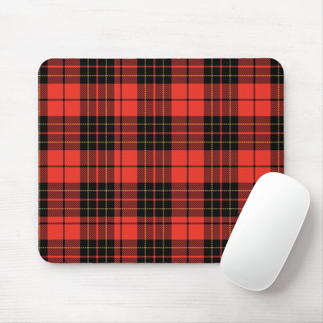 Mousepad Padrão de Xadrez de Natal (Com mouse)