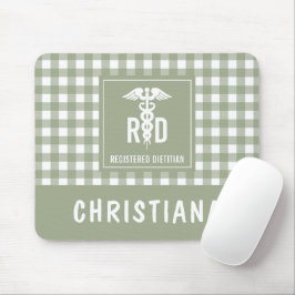 Mousepad Padrão de Xadrez Dietitiana Personalizada de RD Re