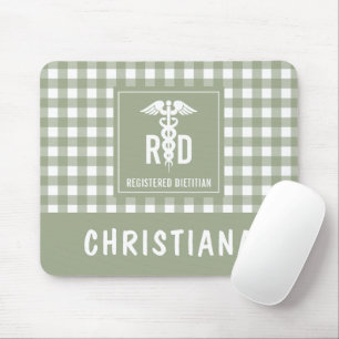 Mousepad Padrão de Xadrez Dietitiana Personalizada de RD Re