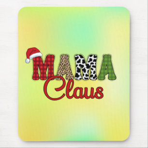Mousepad Padrão de Xadrez Mama Claus-60096
