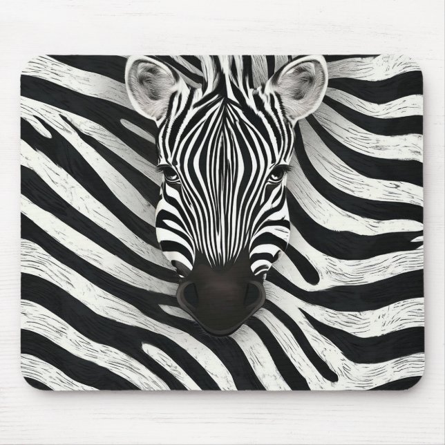 Mousepad Padrão de zebra (Frente)