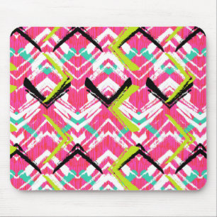 Mousepad Padrão de Zig. Rosa, Desenhado à Mão