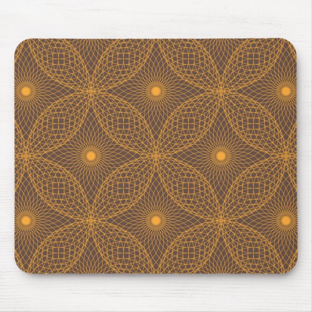 Mousepad Padrão decorativo, chic, estilo abstrato mandala (Frente)
