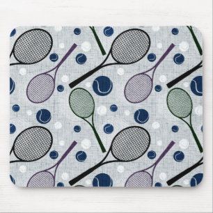 Mousepad Padrão desportivo para fãs de tênis.