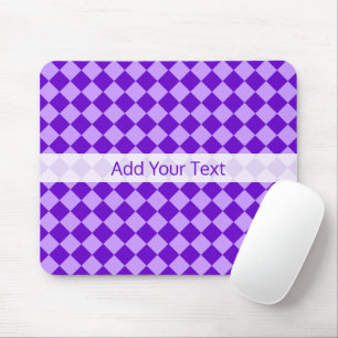 Mousepad Padrão Diamante de Combinação Roxa por STaylor