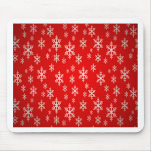 Mousepad padrão do floco de neve de natal