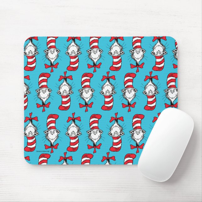 Mousepad Padrão do Gato no Chapéu (Com mouse)
