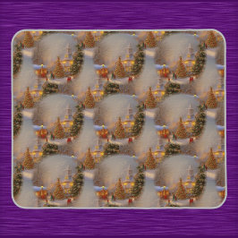 Mousepad Padrão do Globo de Neve da Aldeia Quinta das Árvor