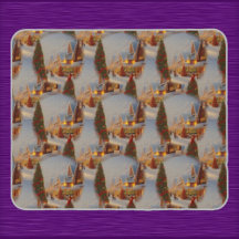 Padrão do Globo de Neve da Árvore de Natal da Vila