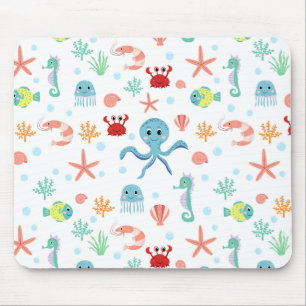 Mousepad Padrão do mundo do mar