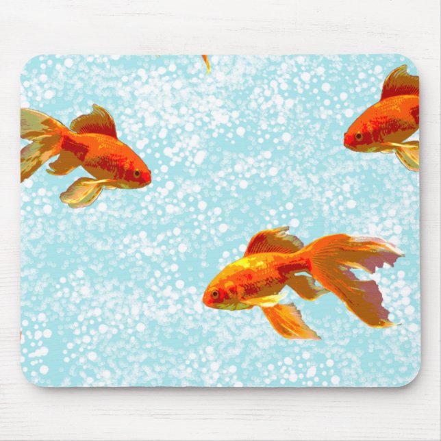 Mousepad padrão do peixe dourado (Frente)