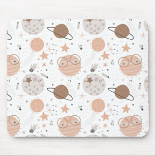 Mousepad Padrão do Planeta de Portas Bonitas