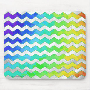 Mousepad Padrão do Rainbow Icy Chevron