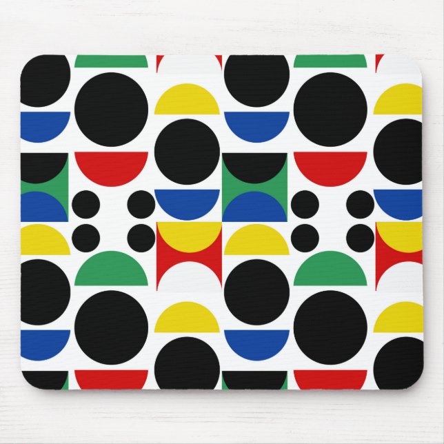 Mousepad Padrão do século de Médio Bauhaus escandinavo (Frente)