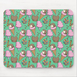Mousepad padrão do sorvete Padrão do lombo pirulito 2