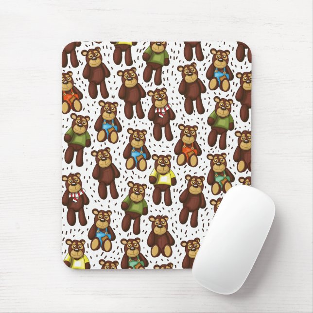 Mousepad Padrão do Urso de Teddy (Com mouse)