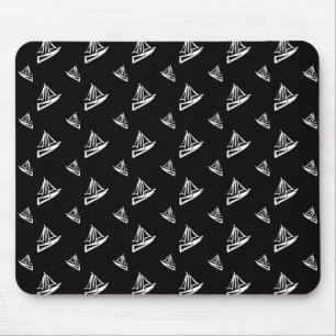 Mousepad Padrão do veleiro esboçado