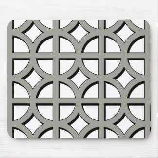 Mousepad Padrão dos círculos da cinza