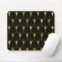 Padrão Dourado De Arte Brilhante Em Fundo Preto