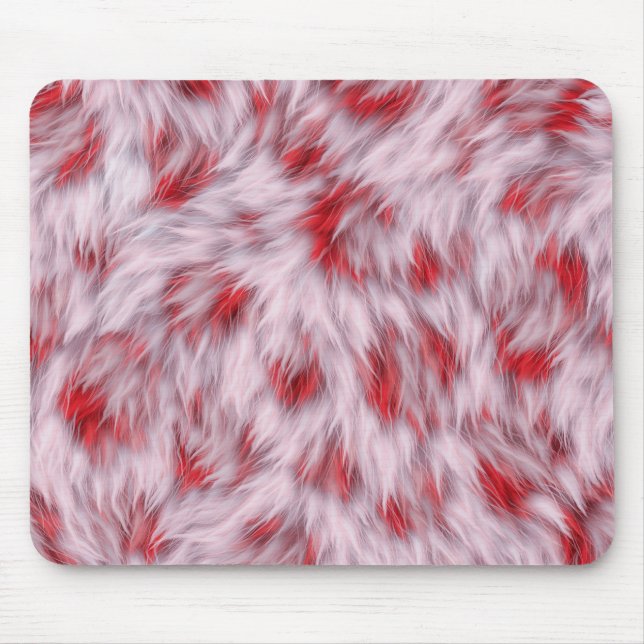 Mousepad Padrão Elegante de Abstrato Soft Fluffy Peles | (Frente)
