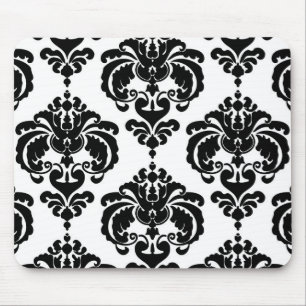 Mousepad Padrão Elegante Moderno Xadrez Preto e Branco