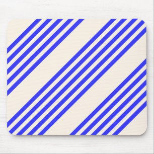 Mousepad Padrão elétrico azul e bege cinco faixas