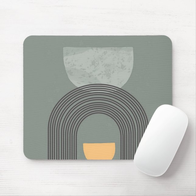 Mousepad padrão em formas boêmicas de abstrato (Com mouse)