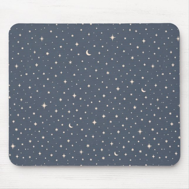 Mousepad Padrão Estético de Estrela Suave (Frente)