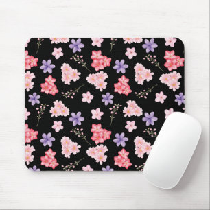 Mousepad Padrão Floral Aquarela