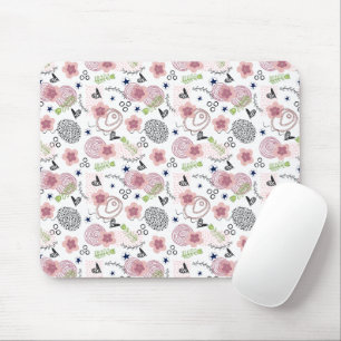 Mousepad Padrão Floral Bonito