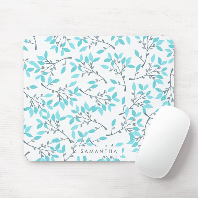 Mousepad Padrão Floral Bonito (Com mouse)
