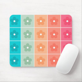 Mousepad Padrão Floral Colorido Bonito