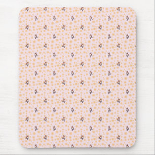 Mousepad Padrão floral de pássaros