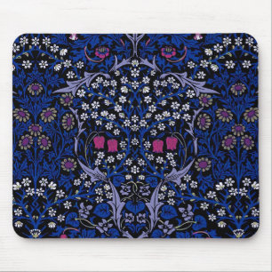 Mousepad Padrão Floral de Vintage Azul, William Morris
