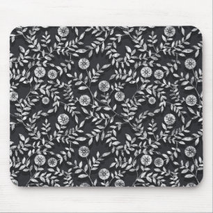 Mousepad Padrão Floral Elegante de Lousa