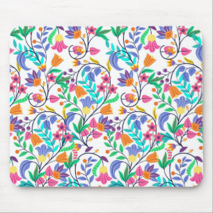 Mousepad Padrão Floral Exótico Colorido-23147