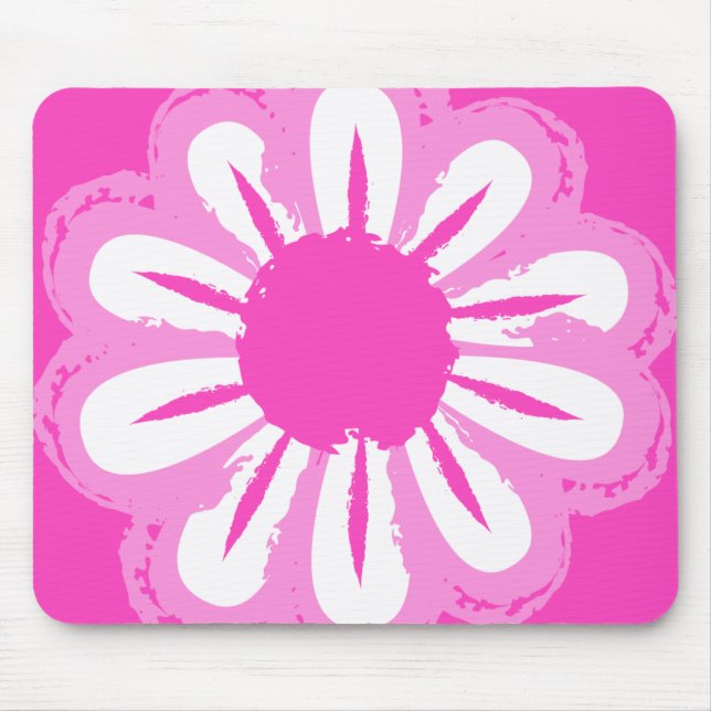 Mousepad Padrão floral fofo de fundo (Frente)