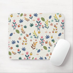 Mousepad Padrão Floral Minimalista
