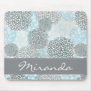 Mousepad Padrão Floral Moderno e Tendência Personalizado
