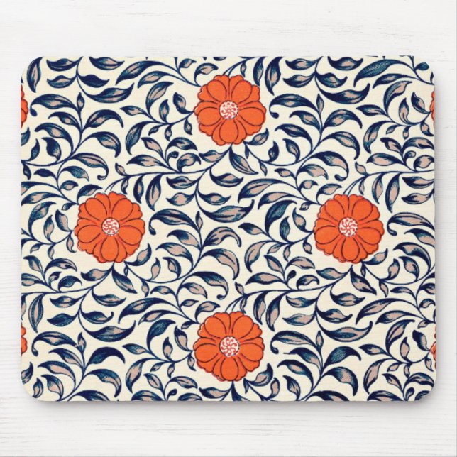 Mousepad Padrão Floral Ornamental (Frente)