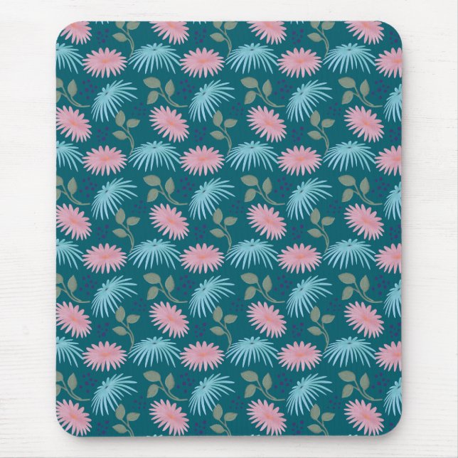 Mousepad Padrão Floral Pastel  (Frente)
