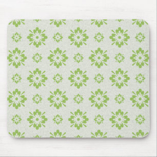 Mousepad Padrão floral verde