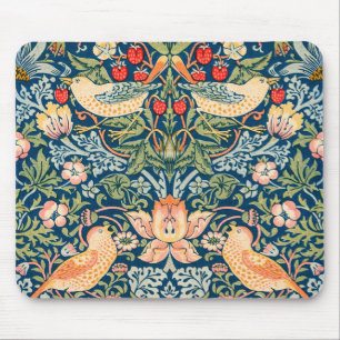 Mousepad Padrão Floral William Morris Strawberry Thief