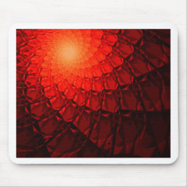 Mousepad Padrão Fractal Vermelho