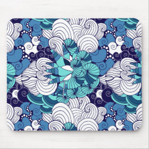 Mousepad Padrão Funky Seashell