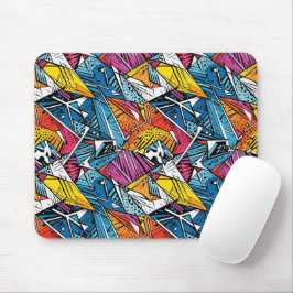Mousepad Padrão geométrico abstrato design 21 - Suporte do 