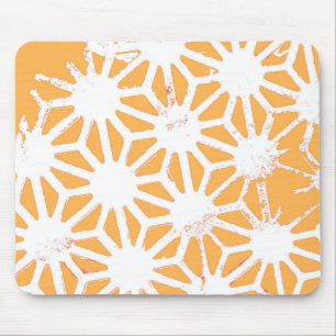 Mousepad Padrão geométrico amarelo